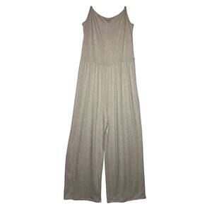 Antistar One-Piece Jumpsuit Wide Leg Spaghetti Straps Tan Beige Size L Comfy